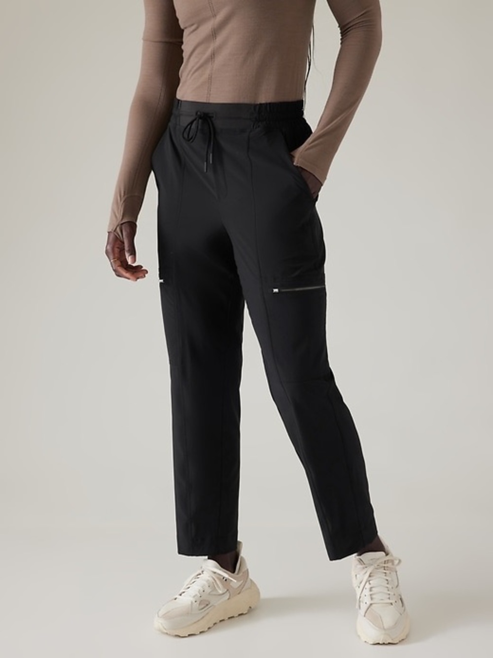 Athleta High Road Cargo Pants Black 0 Petite